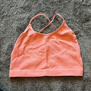 Colsie Pink Ribbed Crop Top